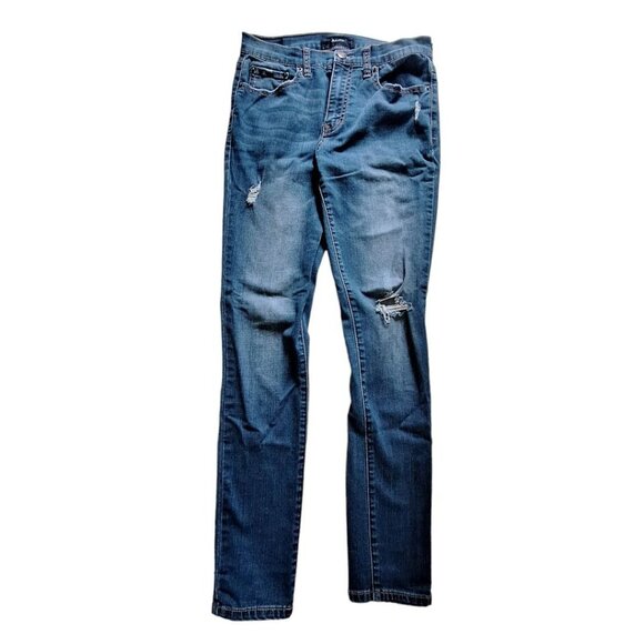 Aero High Rise Womens Size 6 Ripped Distressed Blue Jeans Regular - Picture 13 of 13